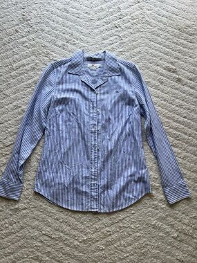 Vineyard Vines Blue & White Striped Button-Down Shirt